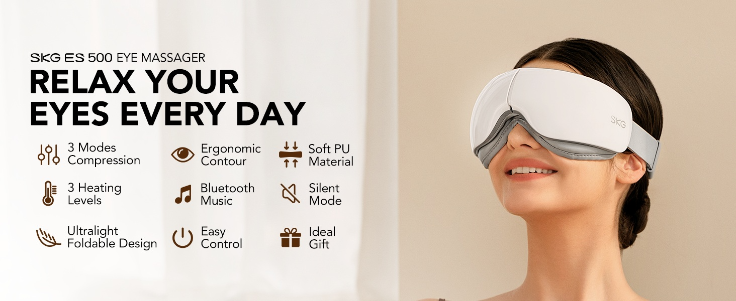Low Noise Eye Comfort Fatigue Relief Air Compression Eye Massager