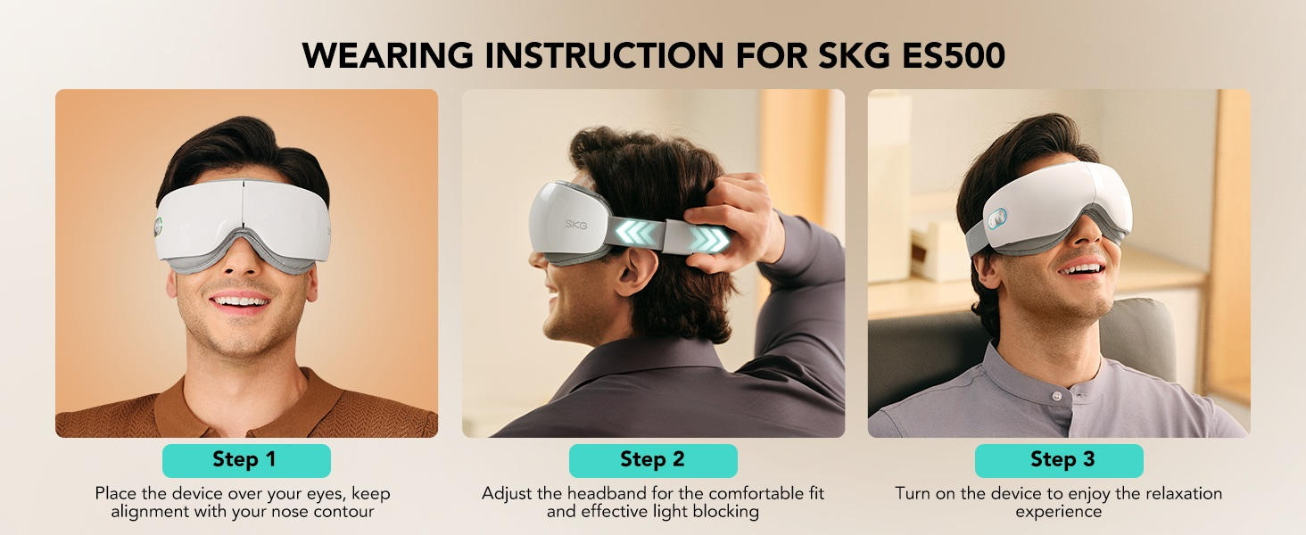 Low Noise Eye Comfort Fatigue Relief Air Compression Eye Massager