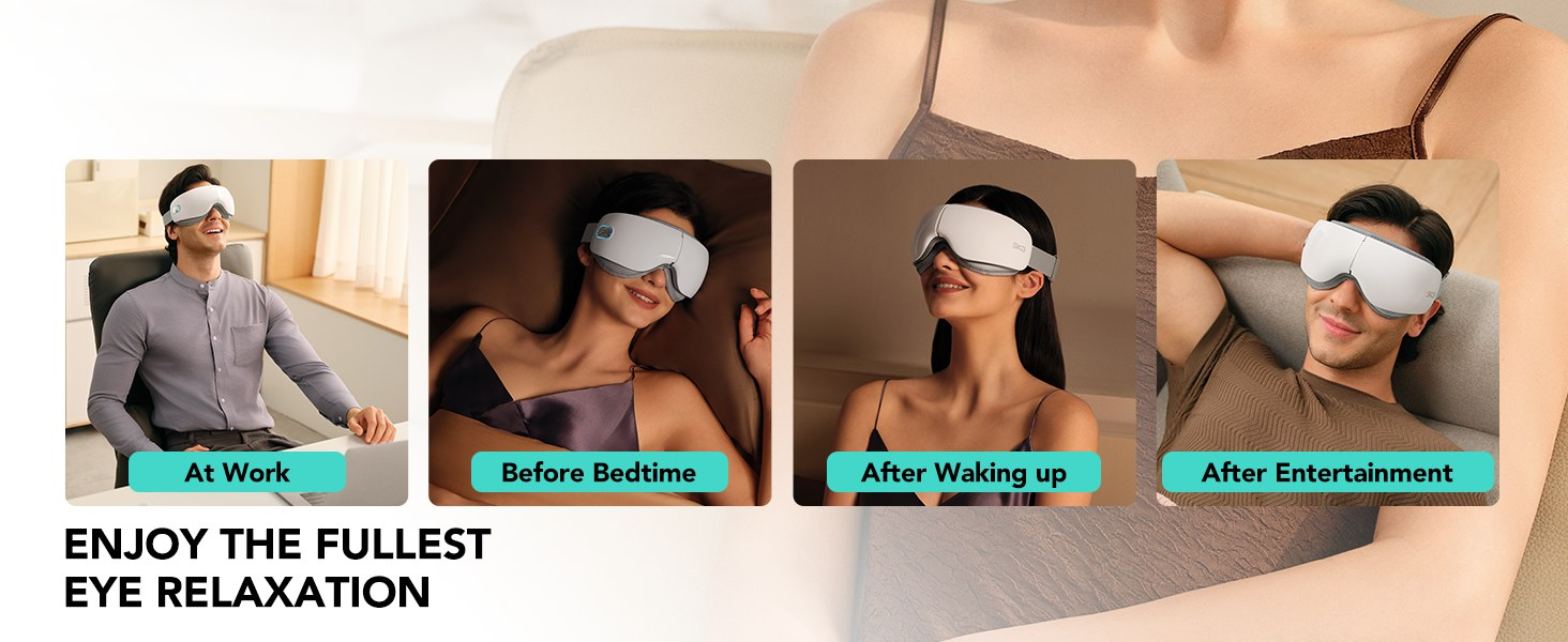 Low Noise Eye Comfort Fatigue Relief Air Compression Eye Massager