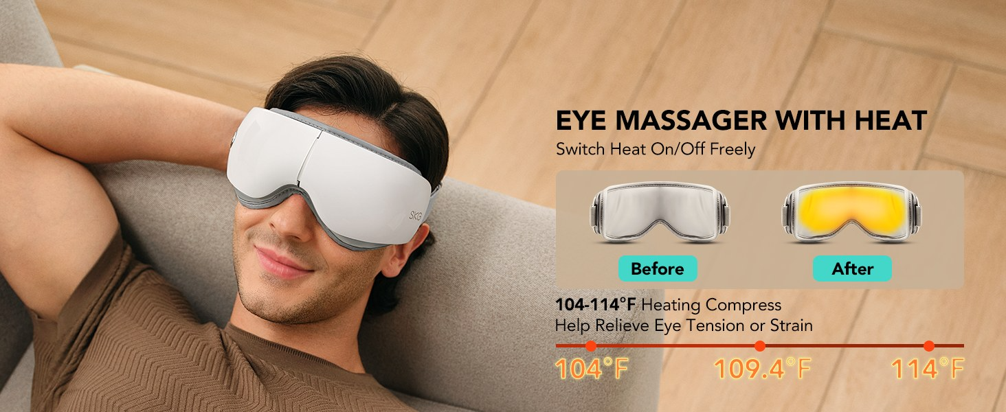 Low Noise Eye Comfort Fatigue Relief Air Compression Eye Massager