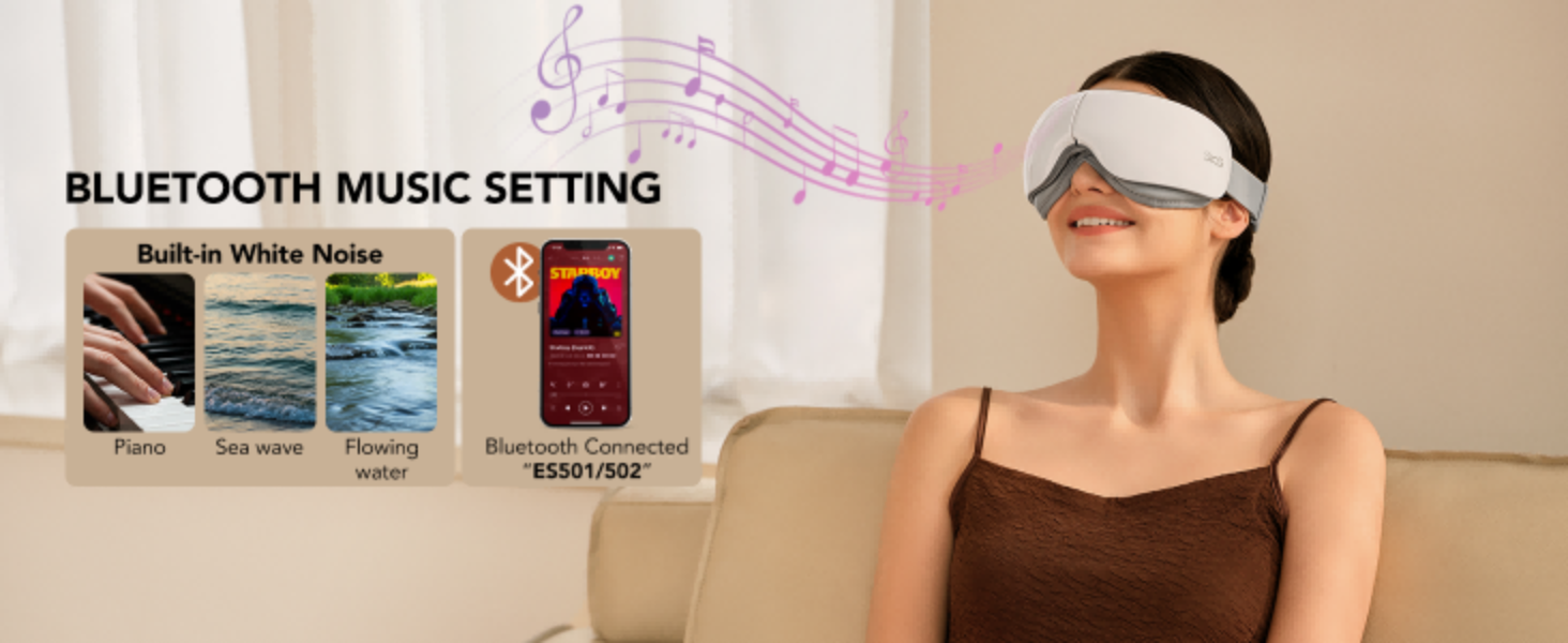 Low Noise Eye Comfort Fatigue Relief Air Compression Eye Massager